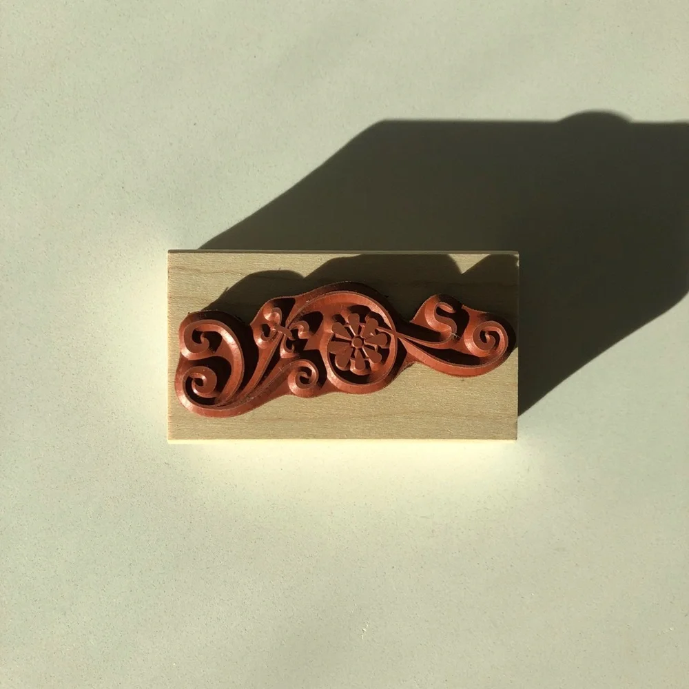 Paper Source Floral & Baroque Vintage Rubber Stamp Set